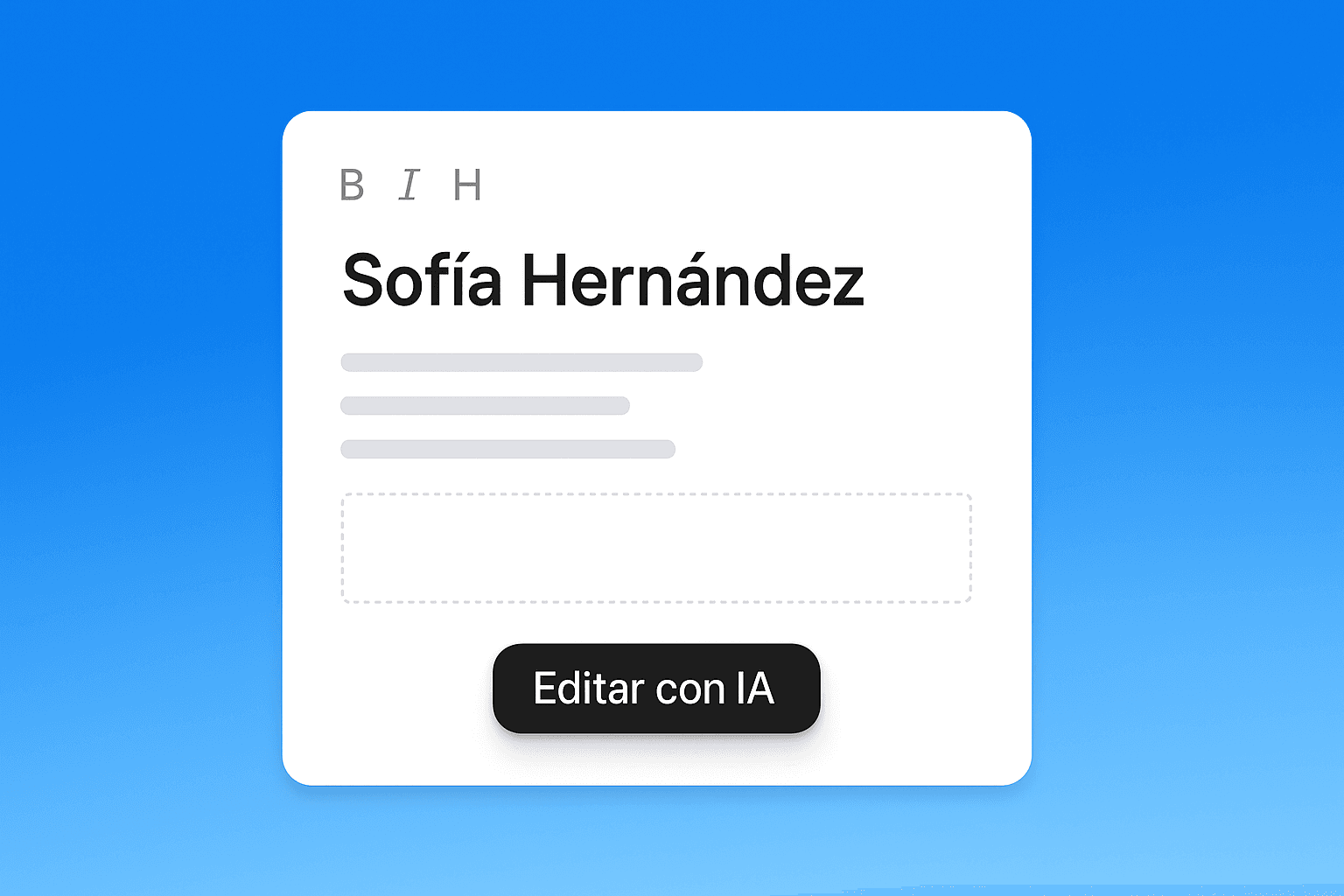 Creador de CVs con IA