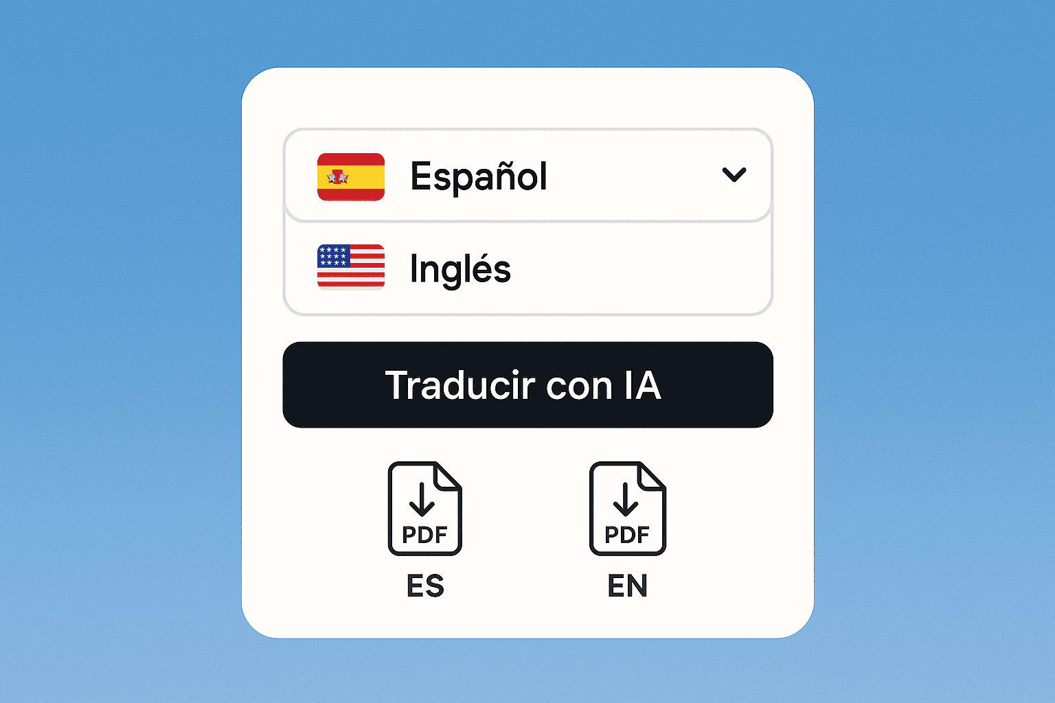 Traductor CV Español-Inglés